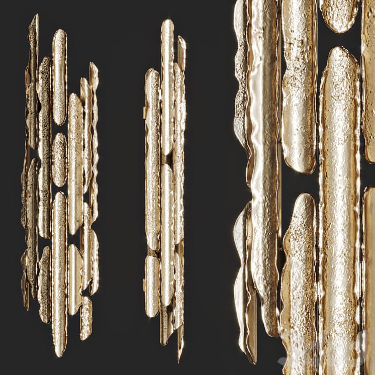 Wall lamp made of metal plates ENIGMA Vetvi store