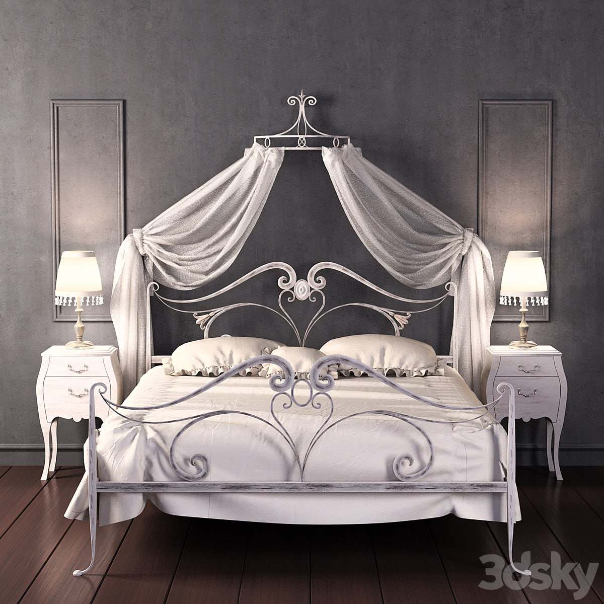 (for the competition) Canopy bed Giusti Portos DUCALE