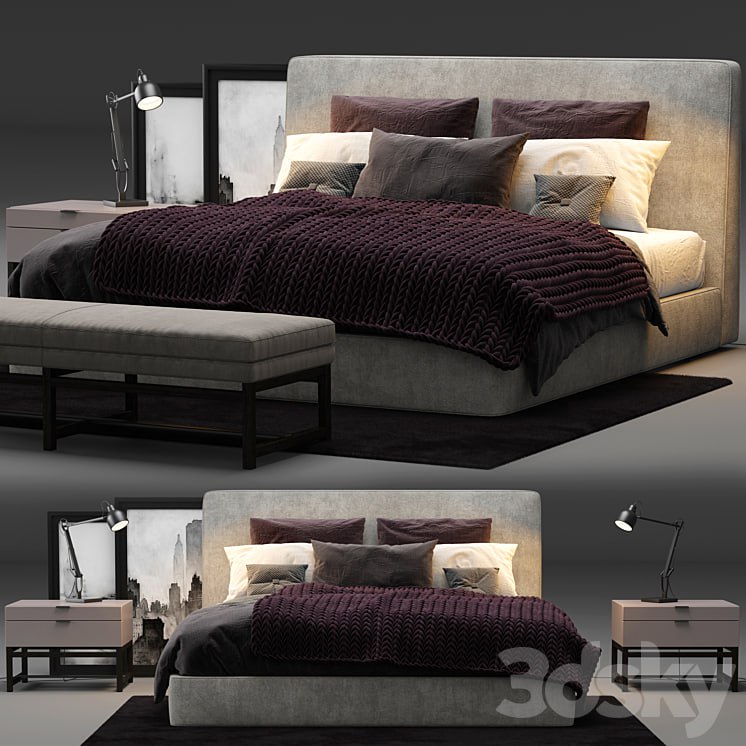 Minotti Powell 121 Bed