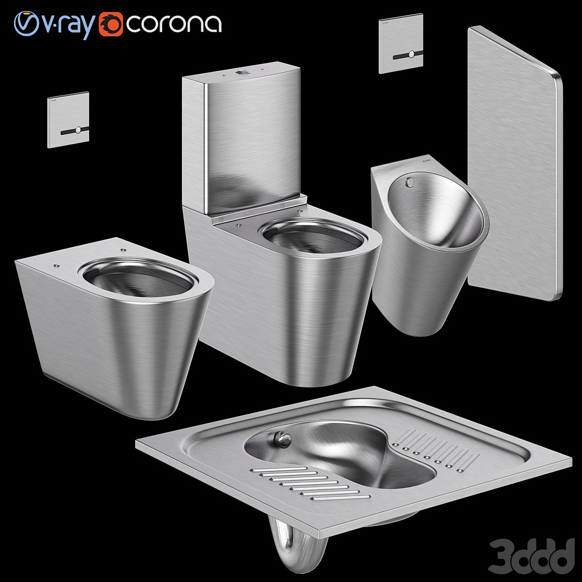 Toilet bowls and urinal for public toilets DELABIE