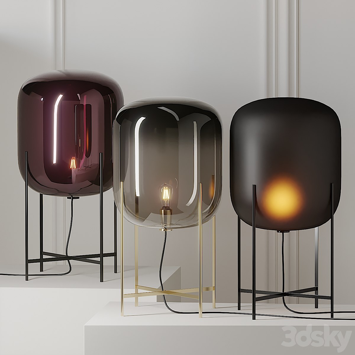 Oda Medium Floor Lamp by Pulpo