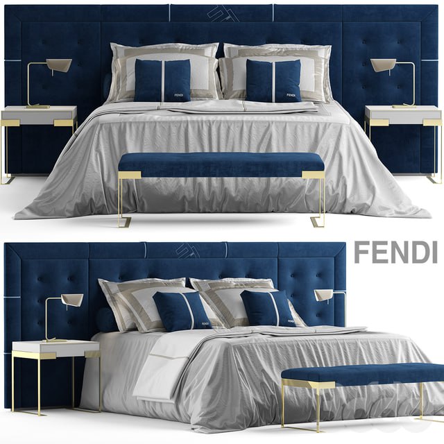 bed fendi pincio bed