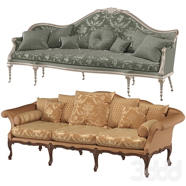 ONALD PHILLIPS Brocket sofa and George sofa