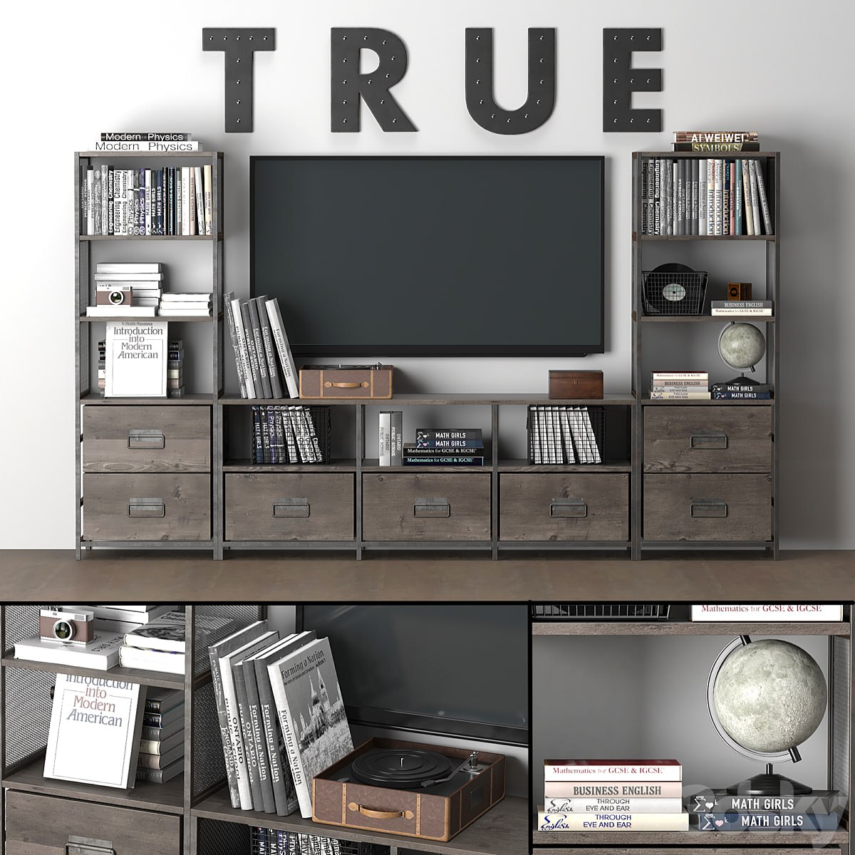 WEXLER WIDE MEDIA WALL SET #