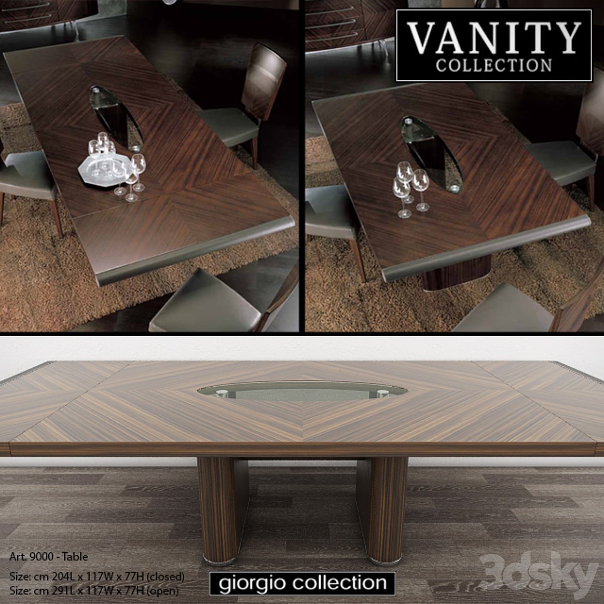 GIORGIO COLLECTION Vanity - Art. 9000 - Table