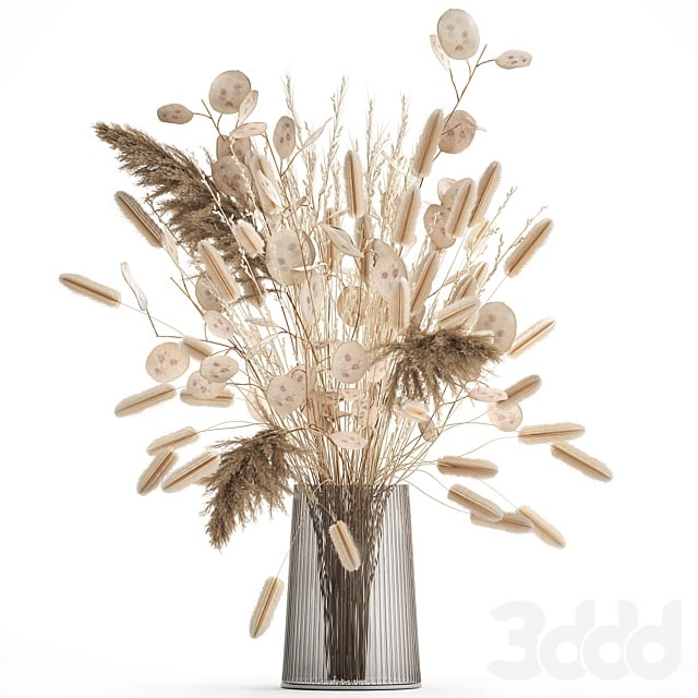 Bouquet 127. bouquet, Lunnik, Lunaria, flowerpot, bouquet, dried flowers, reeds, pampas grass