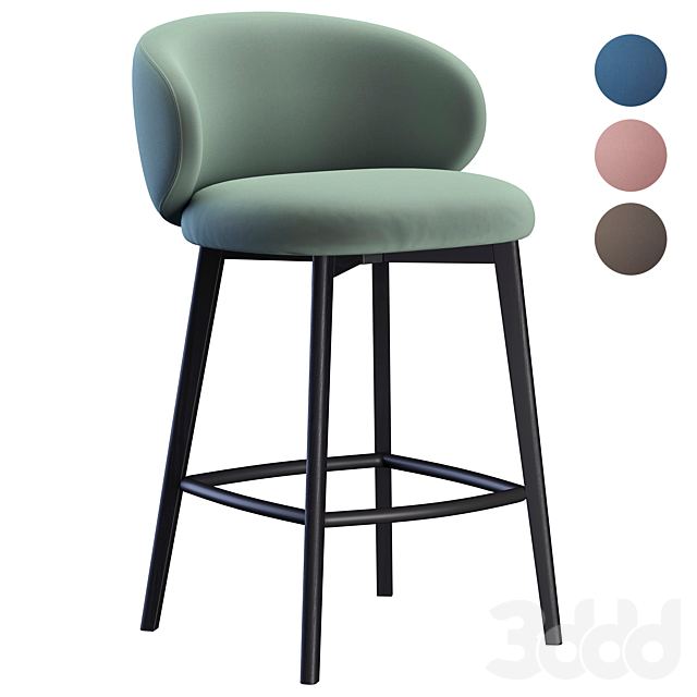 Bar stool Tuka Wood Cb