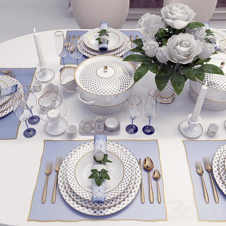 [Inqusitive41](https://t.me/Inqusitive41) Classic table setting with roses