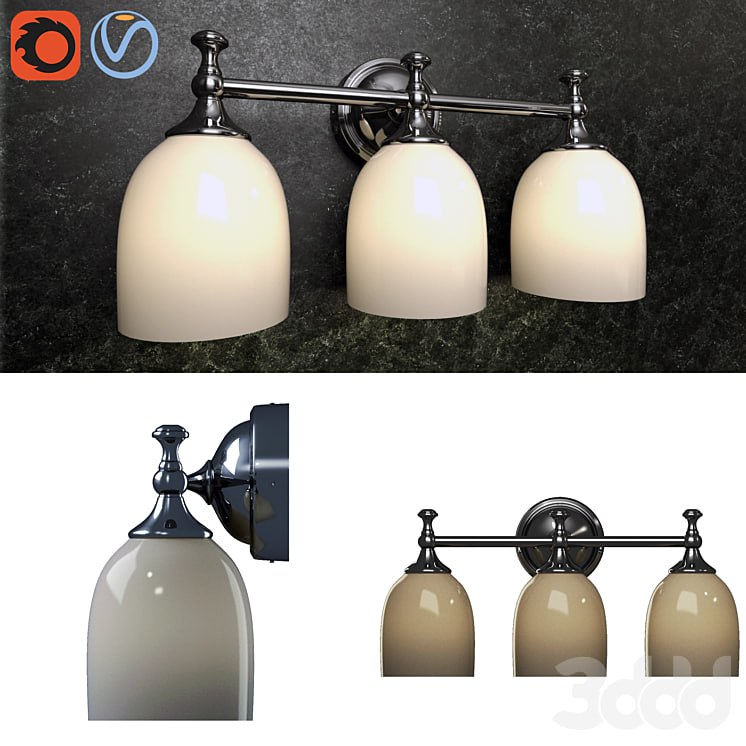 Pottery barn Mercer Triple Sconce