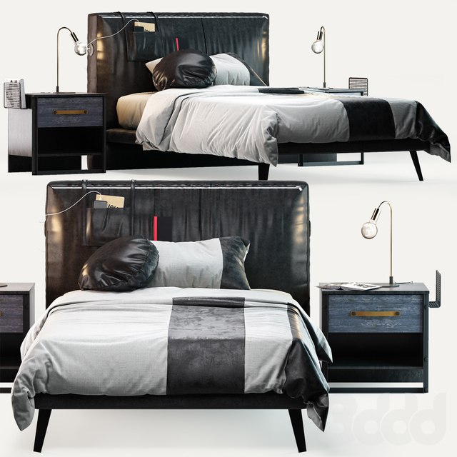 Cilek Dark Metal Bed