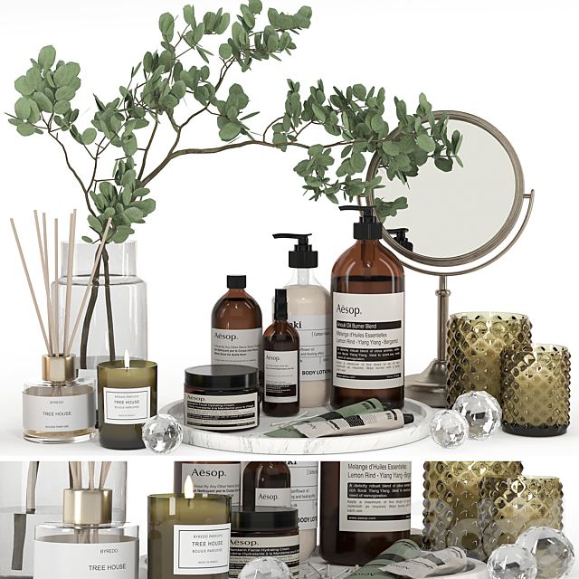 Decorative set 09 - Bathroom accessories