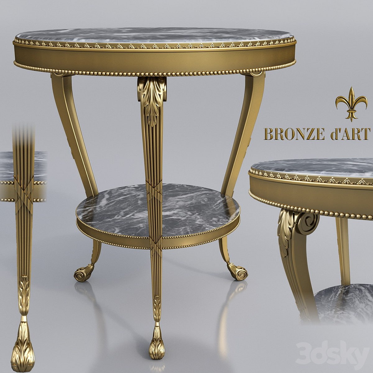 Table Empire from 1143 Bronze d'Art
