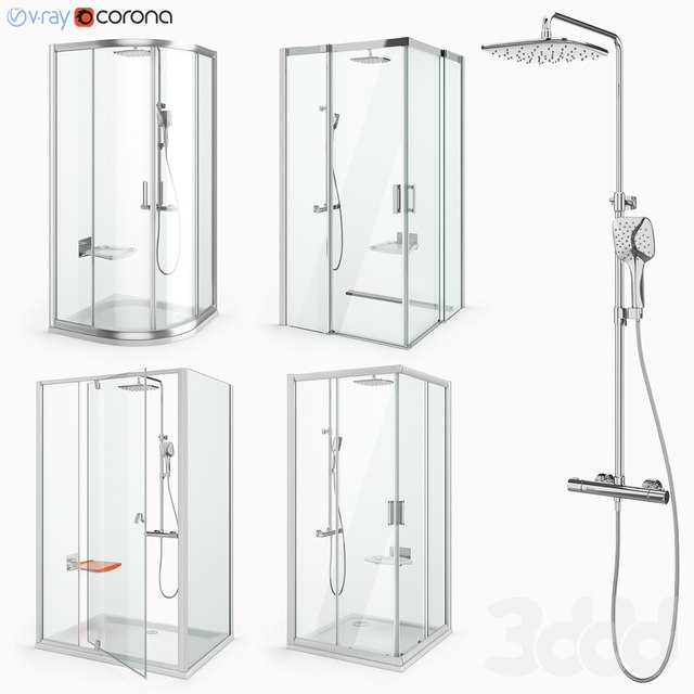 Set of shower cabins Ravak set 29