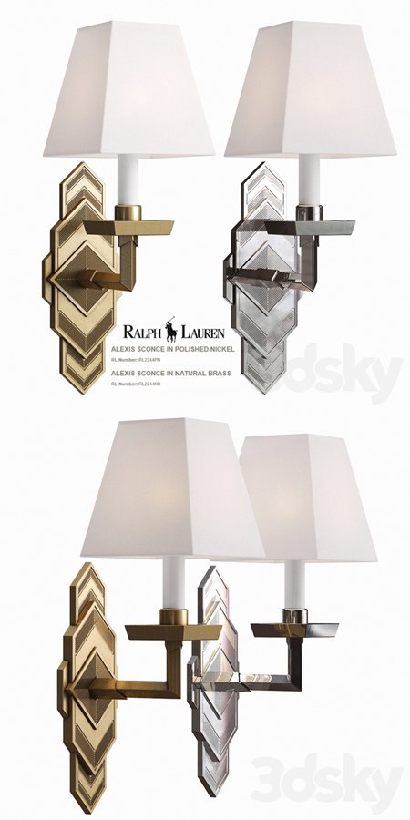 Ralph Lauren Alexis Sconce RL2244PN RL2244NB
