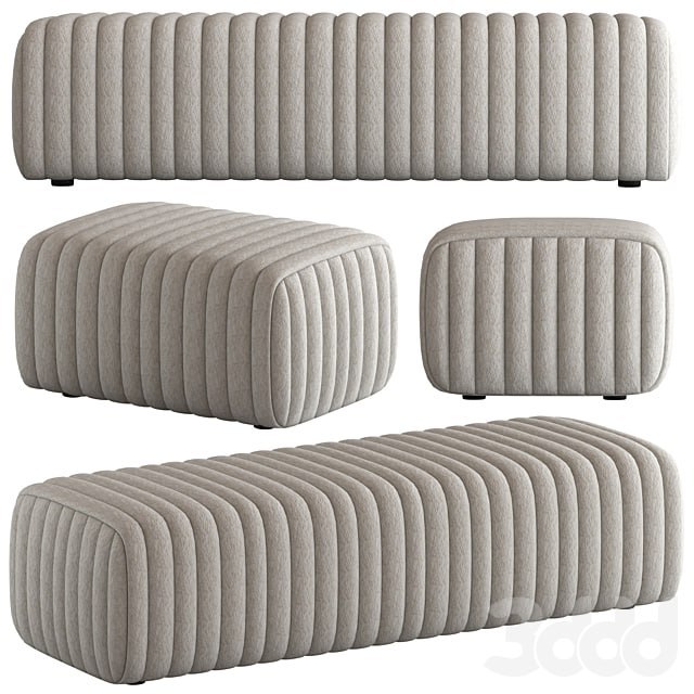 Loma bench kelly wearstler