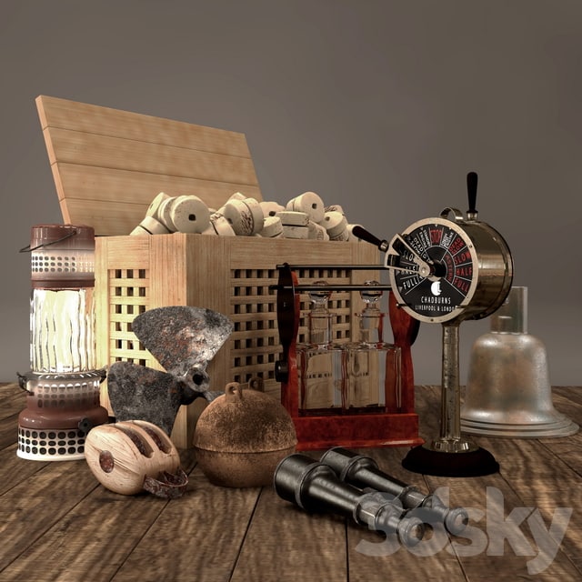 Decorative set on the marine theme / Decorative sea set