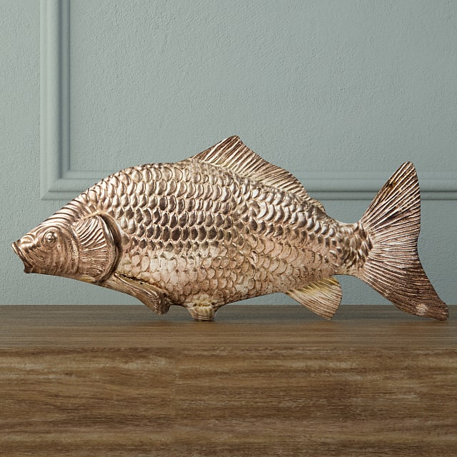 Silvered Fish Decoration