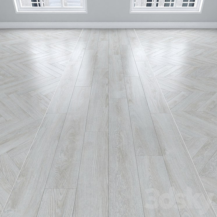 Parquet Oak, 3 types: herringbone, linear, chevron.