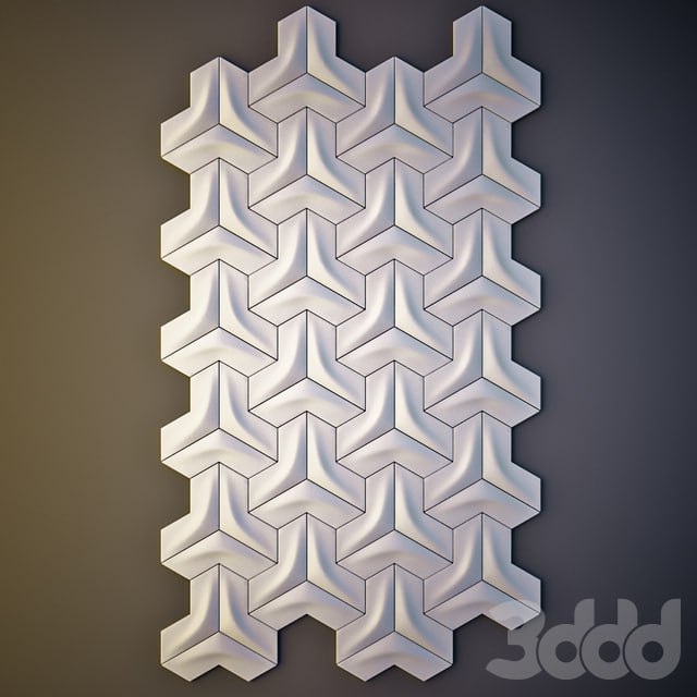 Gypsum wall panel 3D