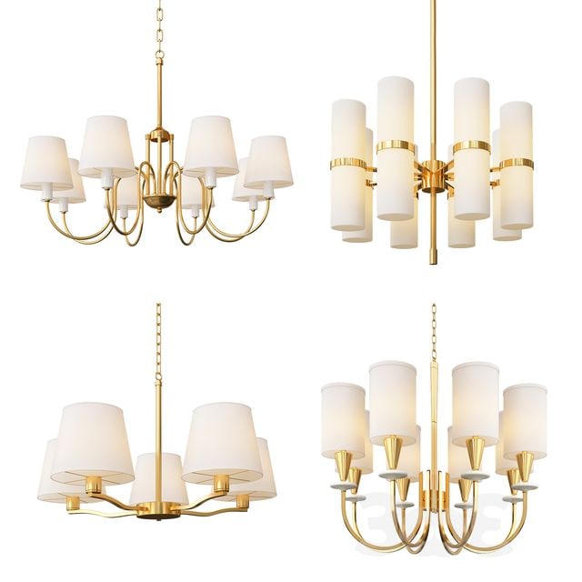 Four Nice Classic Chandeliers