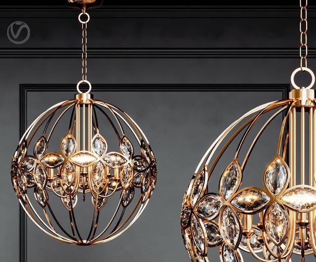 Uttermost Ambre 8 Light Gold