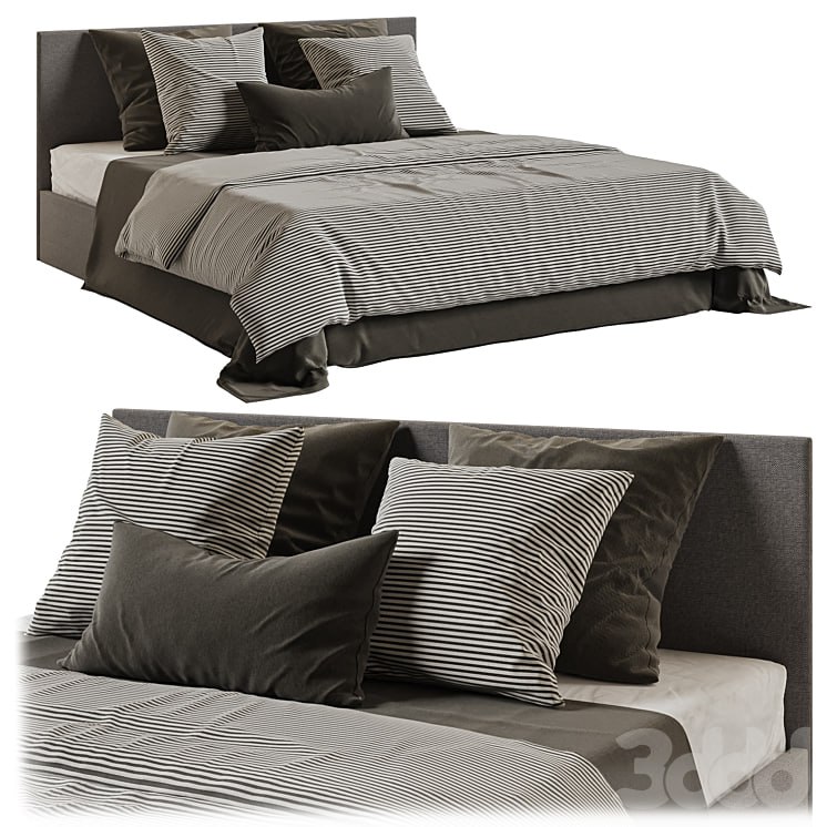 Bed Askona Evita with bedding