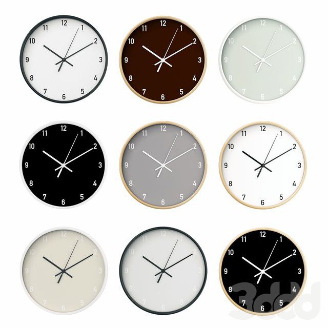 Wall clock 13 -mounted