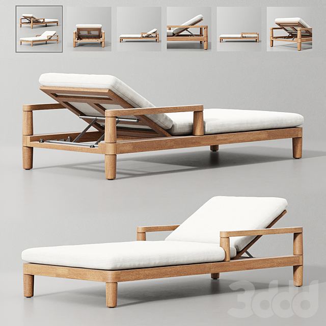 Miramar Teak Chaise