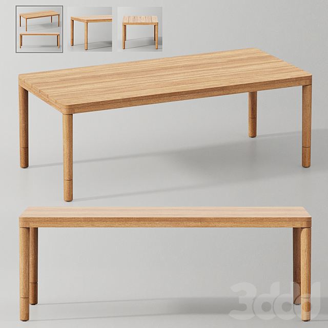 MIRAMAR TEAK DINING TABLE
