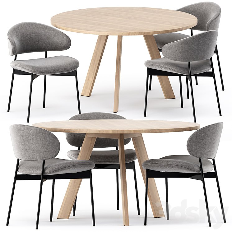 TOSH TABLE and LUZ CHAIR by more