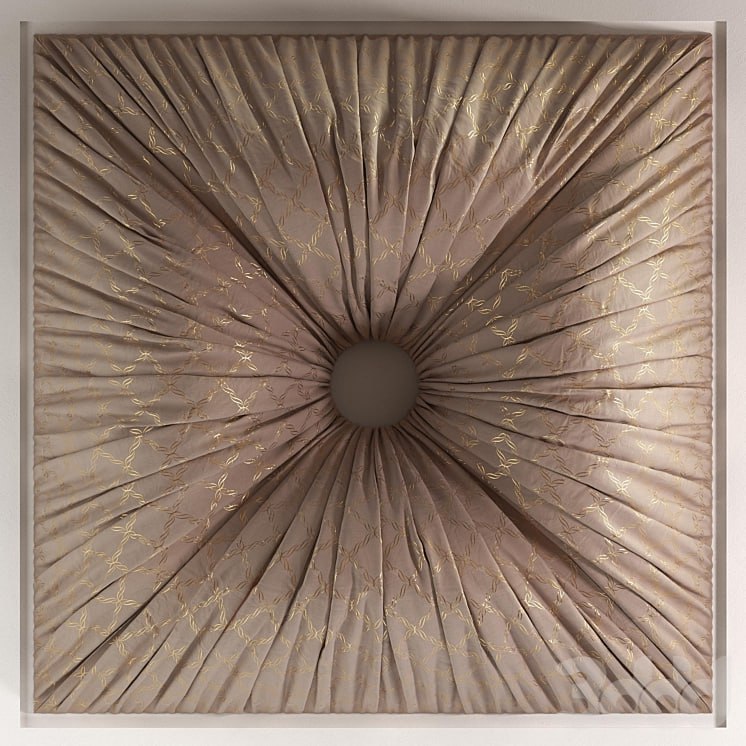 Decor from fabric to the ceiling