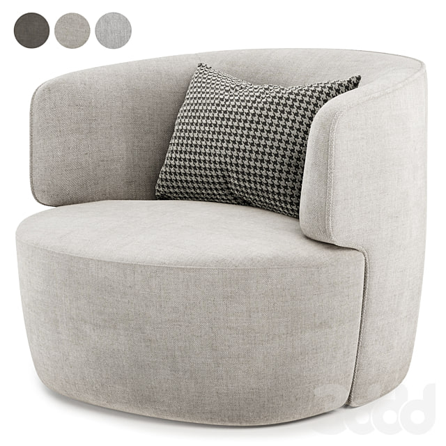 Elaine armchair by Molteni