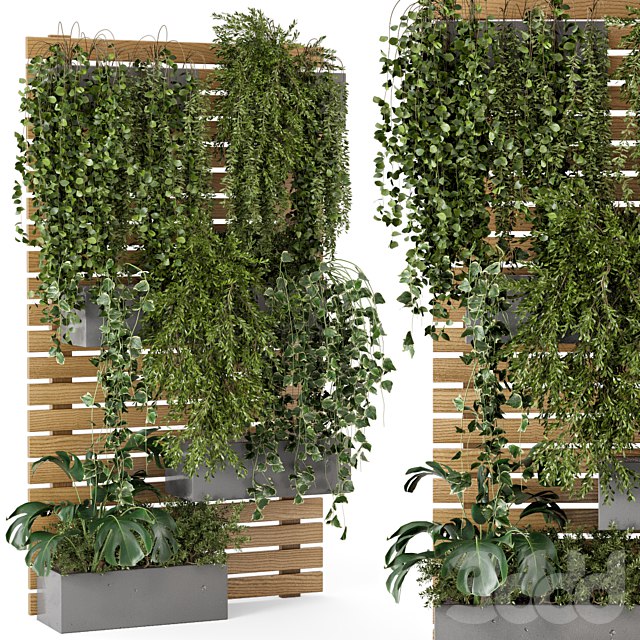Outdoor Plants Pallet vertical planter Pots - Set 686