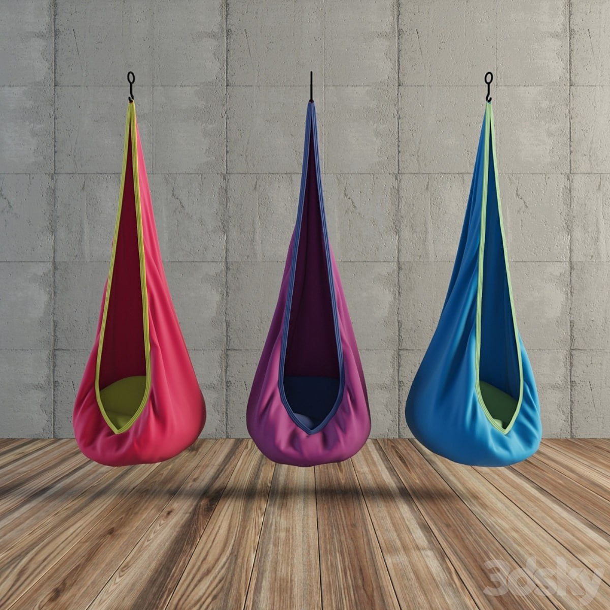 Baby Joki hanging chair with a pillow