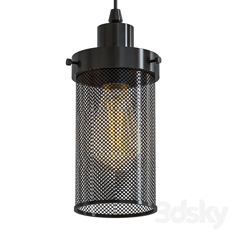 Black Mesh Cylinder
