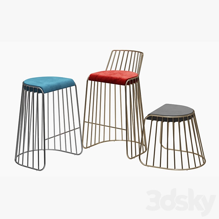 Bride's Veil Bar & Counter Stool by Phase Design