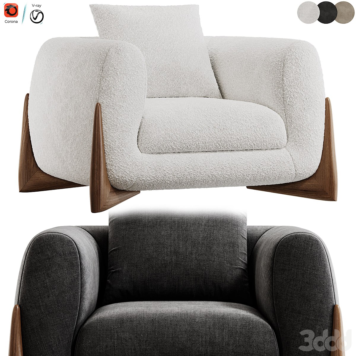 Softbay Armchair by Porada