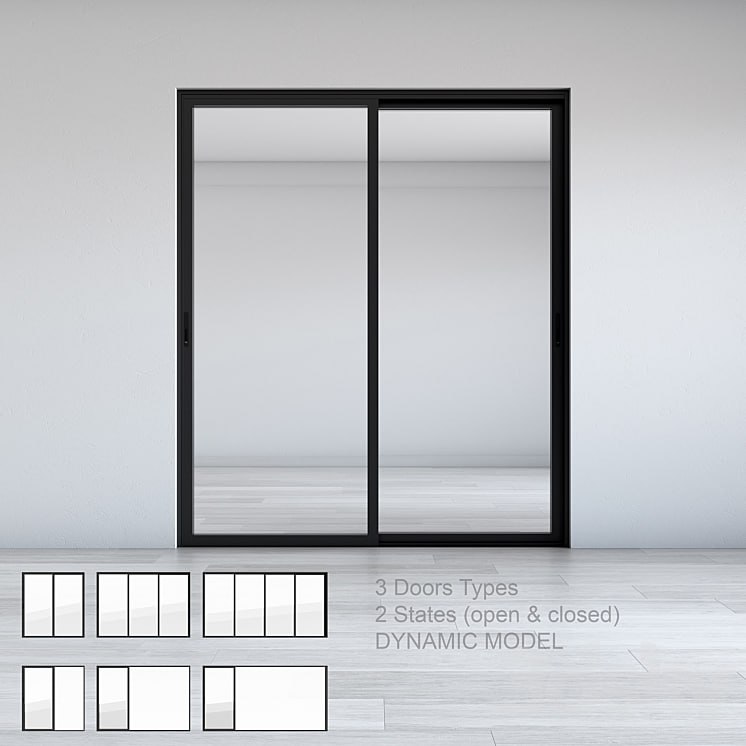 Dynamic Sliding Doors Set 01