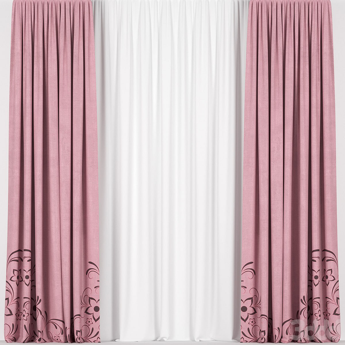 Pink Curtains