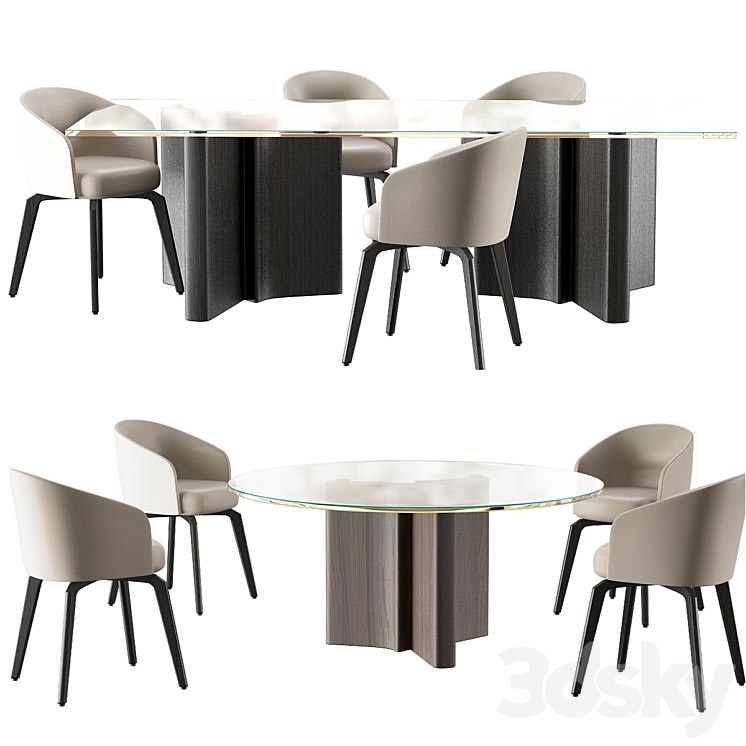 Minotti Chair amelie dining table #+