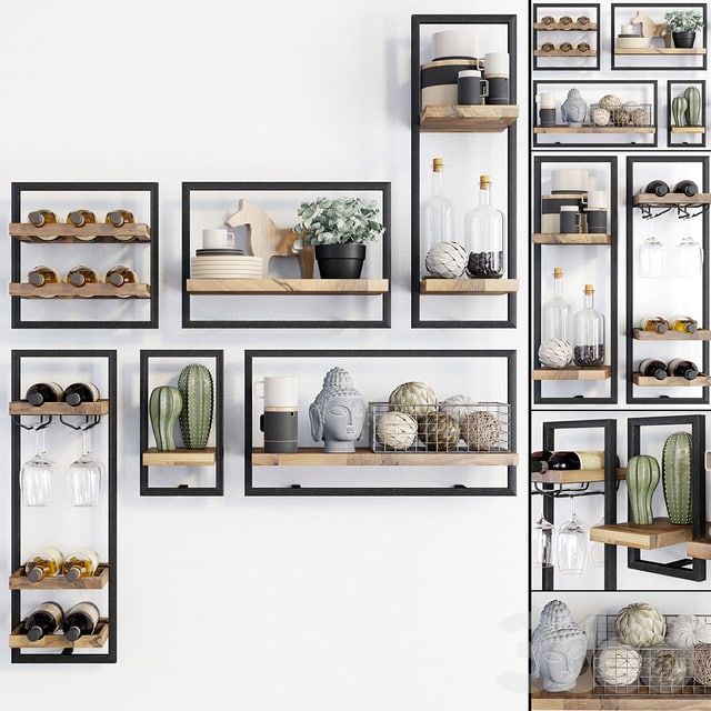 Teak House (Loft) - d-Bodhi Shelfmate_set 3 house -bodhi