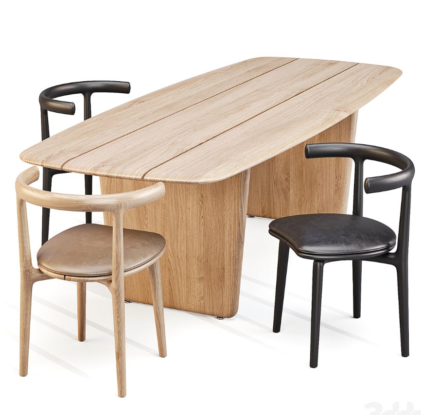 Dining Set: Baxter (Nairobi Table and Himba Chair)