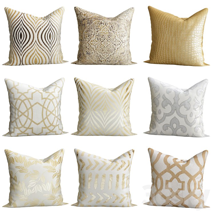 Gold pillows