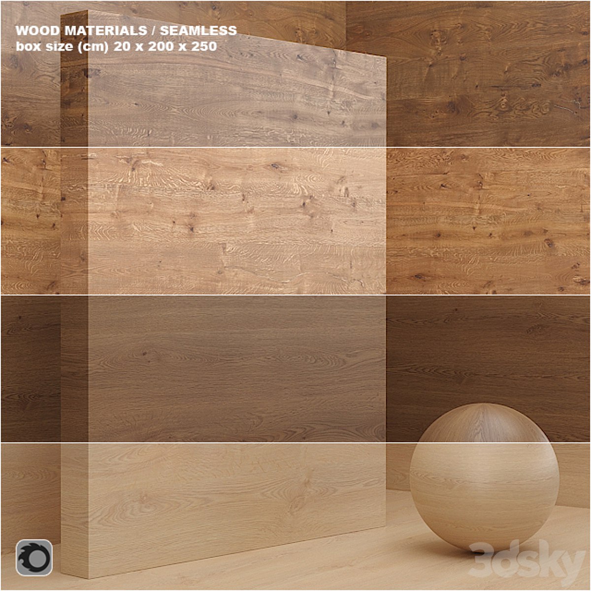 Material wood / veneer (seamless) - set 16