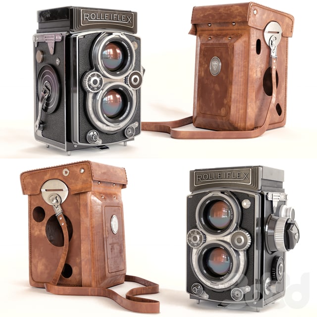 Camera with Rolleiflex cover