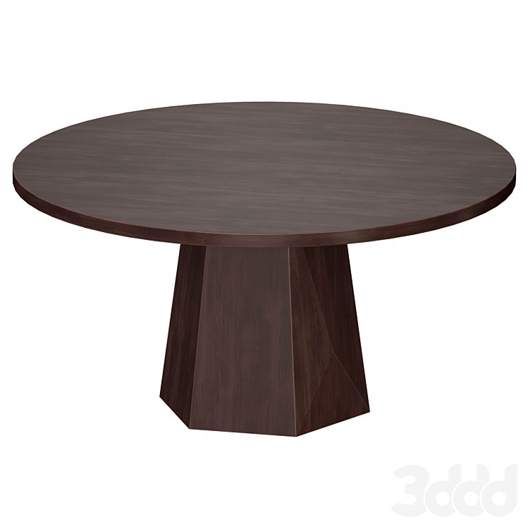 Kesling 60 "Round Wood Dining Table (Crate and Barrel)