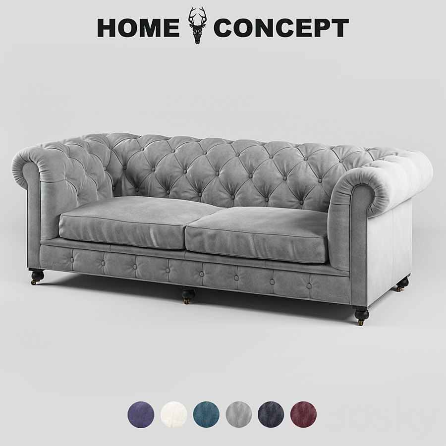 OM -seat Kensington sofa, fabric trim, Kensington Seater