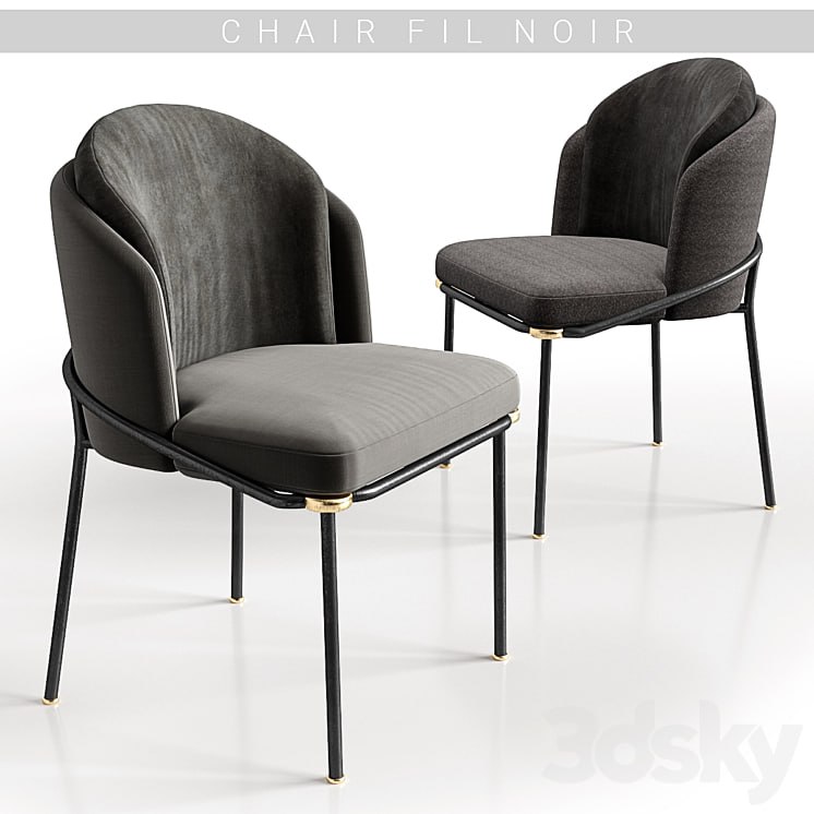 Chairs minotti fil noir