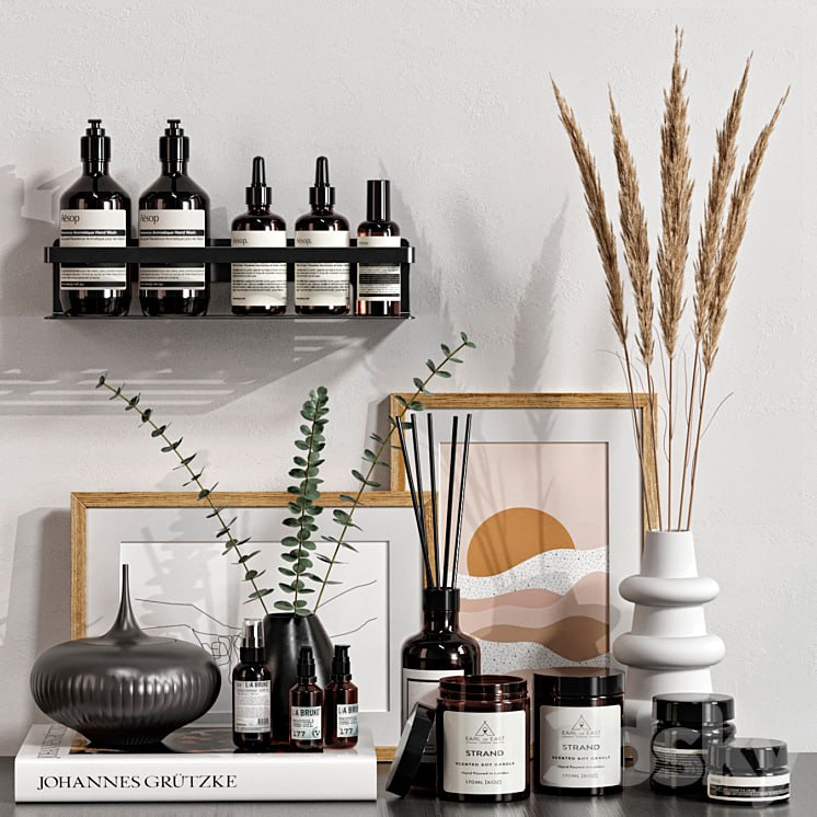 Decorative set with dried flowers 05