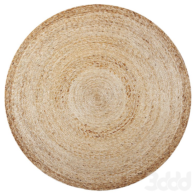 Round Jute rug 200